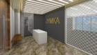 3d model of the cash counter at Jymka fitness designed by StudioJ