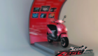 Point of sale of red coloured Scooty designed by StudioJ