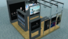 3d model of the panel at the Urbana apparel retail store designed by StudioJ