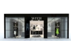 Entrance view of the WITH apparel retail store designed by StudioJ